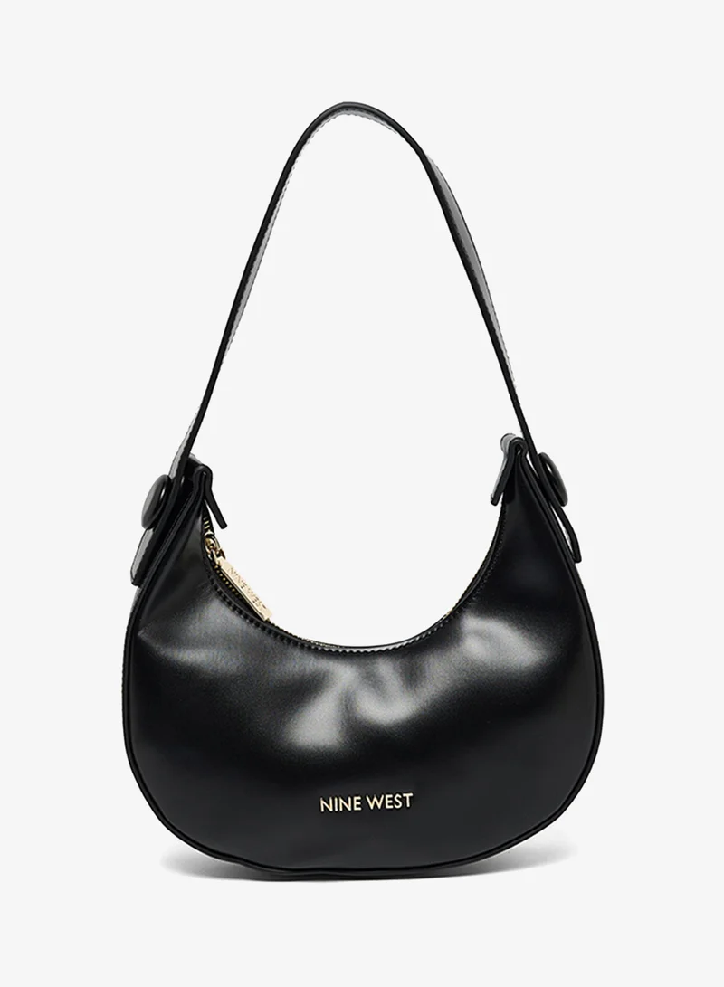 ناين ويست حقيبة كتف بتفاصيل شعار